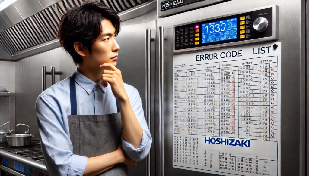 エラーコード一覧から原因を探す