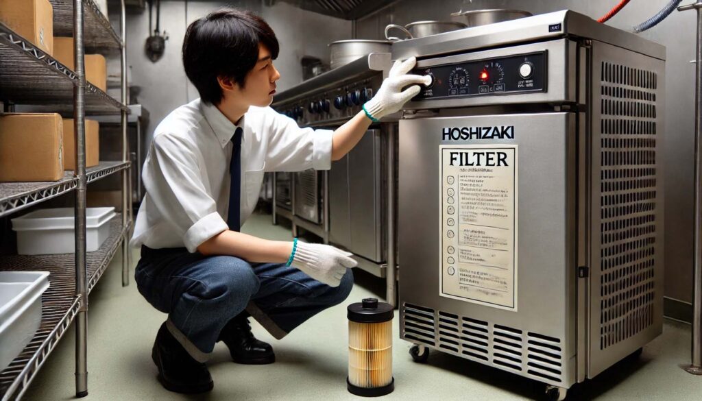 業務用冷蔵庫のフィルターランプが点灯したら？