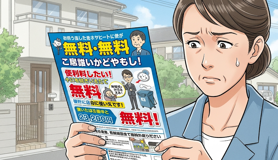 回収無料という謳い文句には要注意